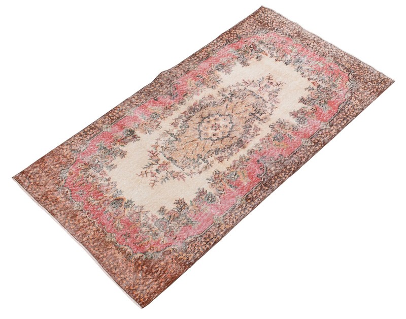 Traditional Vintage Hand-Knotted Area Rug 4'1" x 7'5" Oriental Wool Carpet gallery