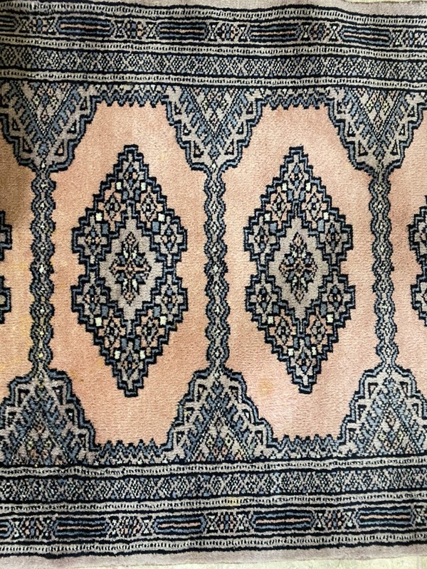 Vintage Afghan Hand-Knotted Rug 63"x25" – Tribal Baluchi/Turkoman gallery