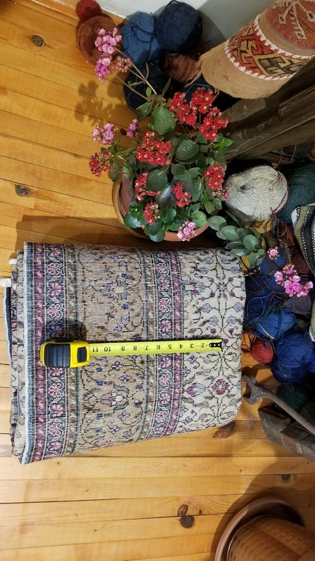 Vintage 1960-1970s Floral Turkish Bunyan Rug 6'2" × 8'3'' gallery