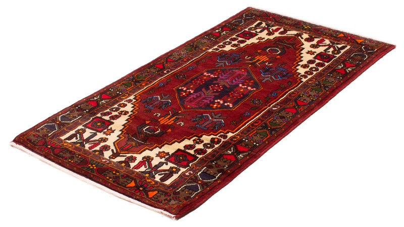 Vintage 4'3" x 7'3" Traditional Hand Knotted Vegetable Dye Wool Area Rug gallery