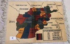 Handmade Afghan amazing Maps rug Great Quality Beauiful design Size 80cmx60cm