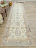 Extra-Long Turkish Oushak Runner 4x22.9 ft – Cream Blue – Quiet Luxury Decor gallery