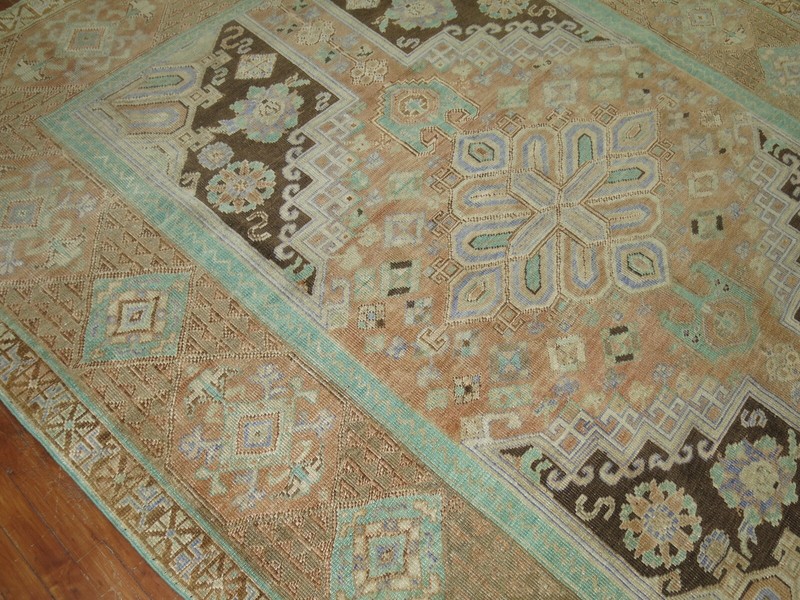 Vintage Turkish Oushak Ushak Rug Size 7'10''x9'9'' gallery