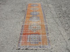 2×10 turkish runner rug, oushak runner rug, 2.9 x 10.5 ft. turkish floor rug,