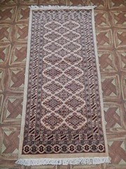 Tan – Flexible New Handmade 2×5 Traditional Inspired Rug B-77863