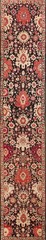 3’x19′ Antique Caucasian Karabagh Hallway Runner Wool Brown Rug