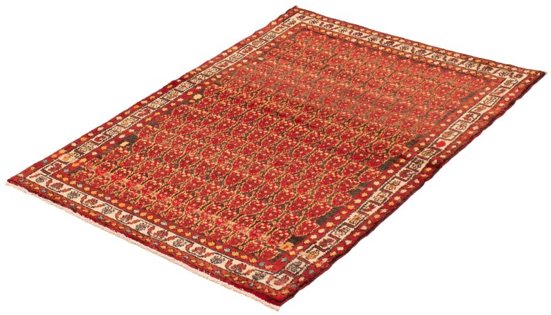 Vintage 4'6" x 6'5" Traditional Hand Knotted Vegetable Dye Wool Area Rug gallery