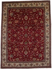 Vintage Handmade Wool Oriental Rug Classic Floral Design Home Decor 10×13 ft