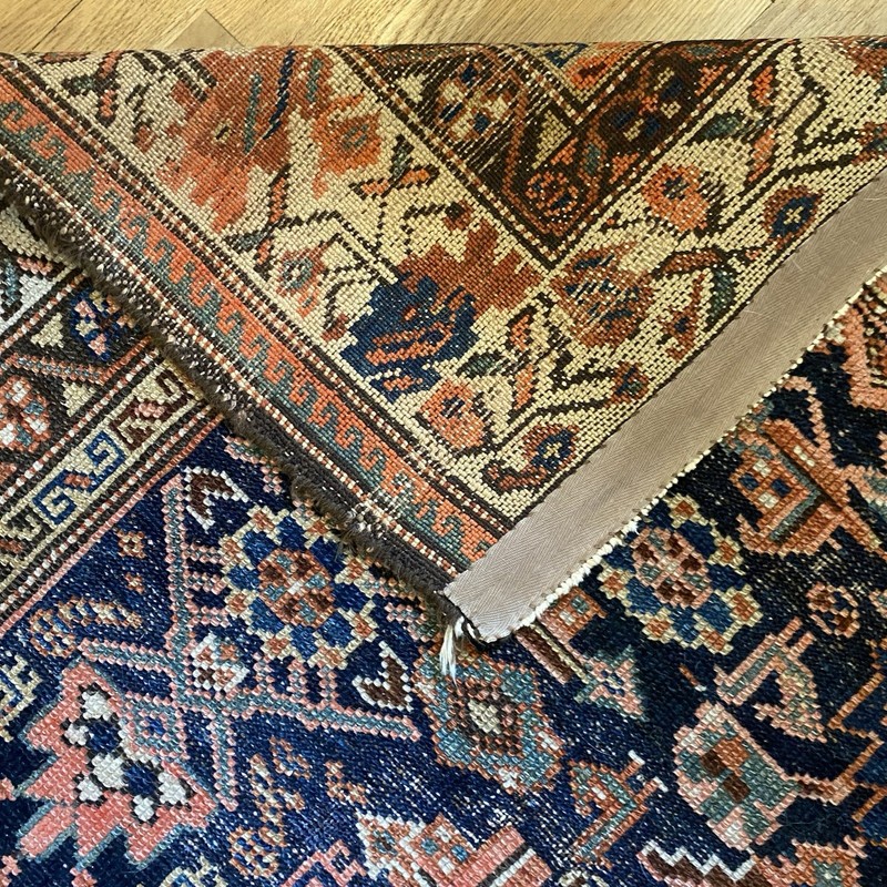 Vintage Rug 4' 7 x 6' 8 Navy Hand Knotted Oriental Rug gallery