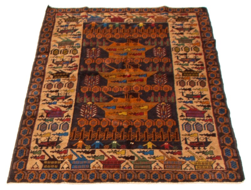 Vintage Hand-Knotted Area Rug 4'0" x 6'9" Traditional Wool Carpet gallery
