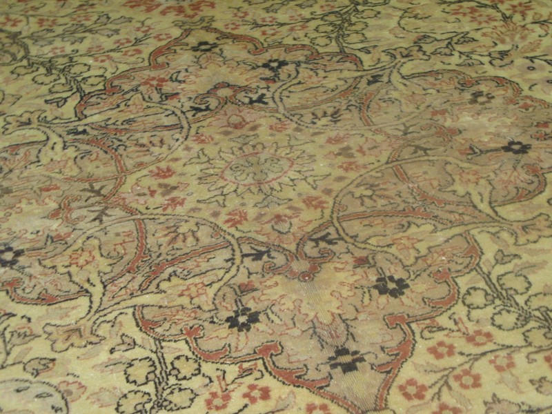 Vintage Turkish Sivas Oushak Kayseri Rug Hand Knotted Wool 6'5 x 10'9 gallery