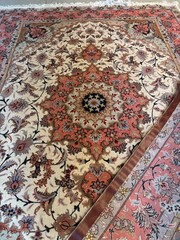 7X5. HANDMADE RUG. CARPET . HAND MADE wool and silk