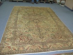 Vintage Turkish Sivas Oushak Kayseri Rug Hand Knotted Wool 6’5 x 10’9