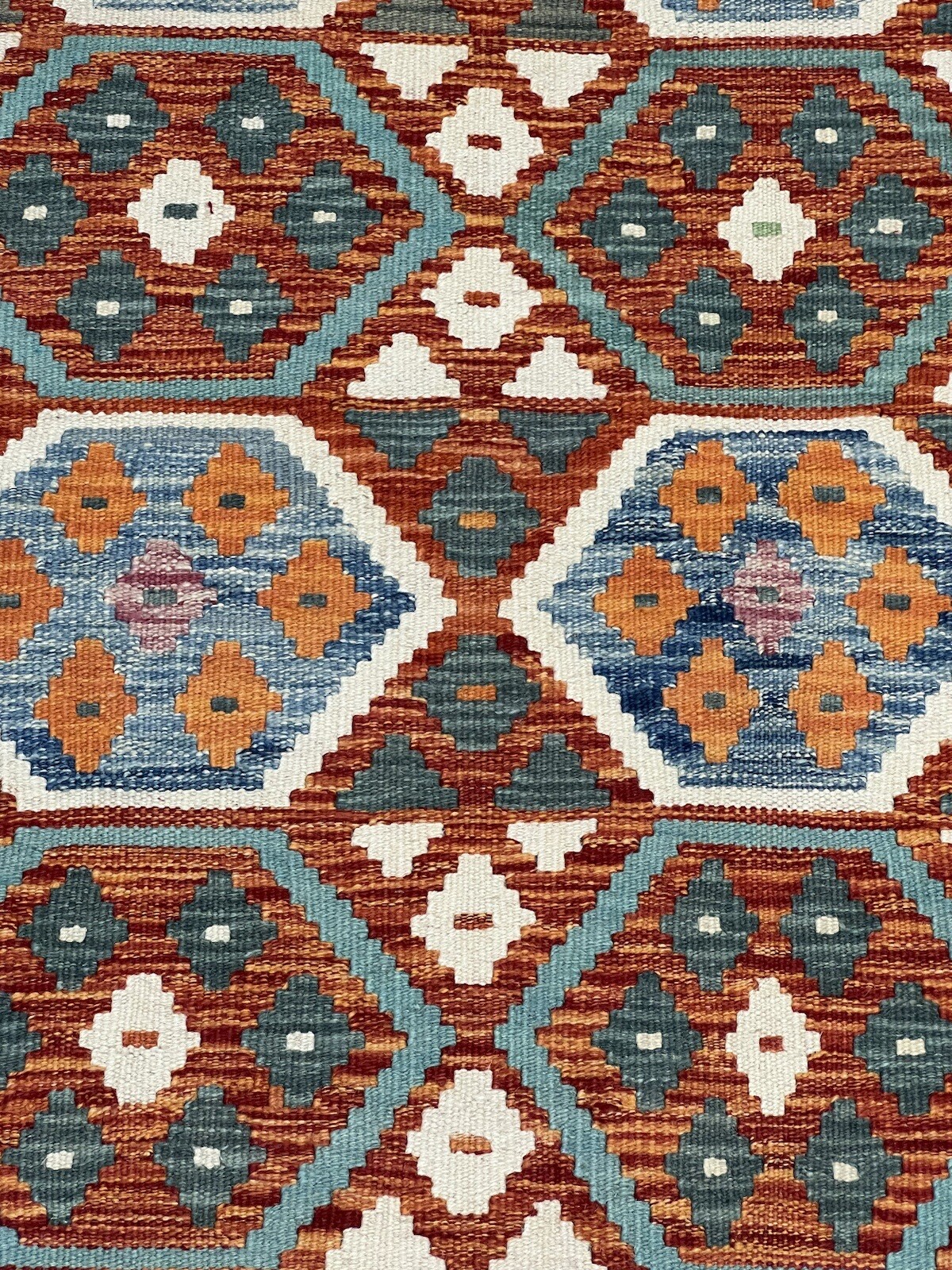 Vintage Kilim Traditional Hand Made Oriental Wool Kilim 5ftx3.2ft 159cmx109cm gallery