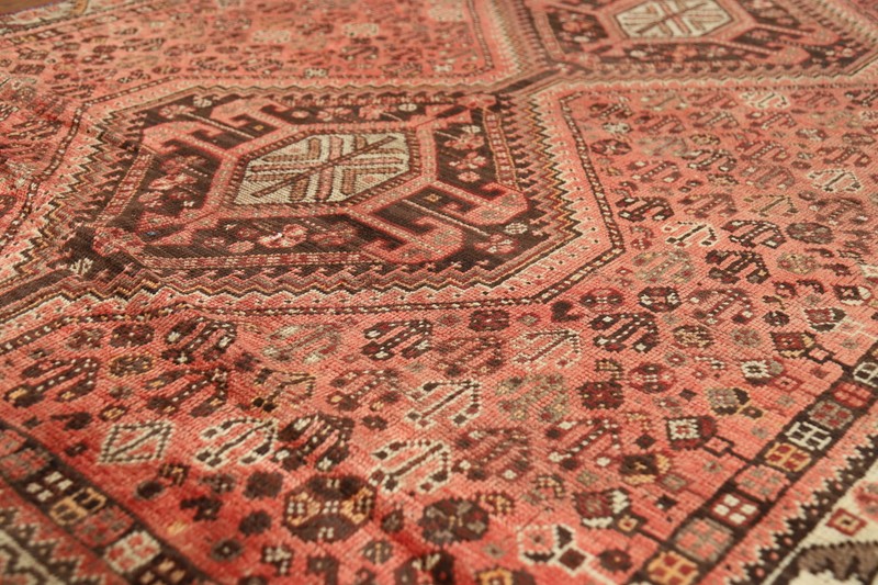 Tribal Geometric Vintage Rug 5x6 ft Hand-knotted Wool Carpet gallery
