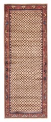 3’7″ x 9’5″ Vintage Hand-knotted Runner Rug Traditional Oriental Wool Carpet