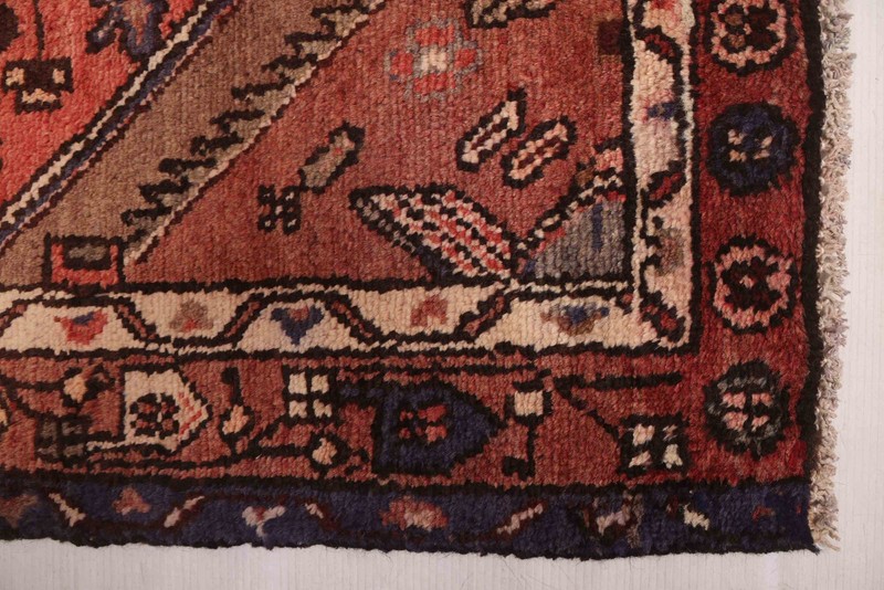 Vintage 3'6" x 8'10" Traditional Hand Knotted Vegetable Dye Wool Area Rug gallery