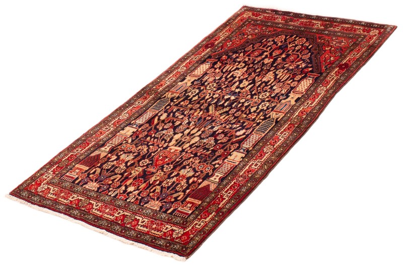 Vintage 3'4" x 6'10" Traditional Hand Knotted Vegetable Dye Wool Area Rug gallery
