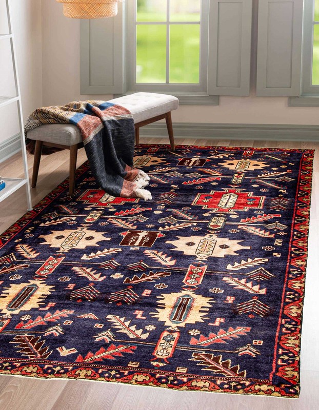 Vintage 5'4" x 8'4" Traditional Hand Knotted Vegetable Dye Wool Area Rug gallery