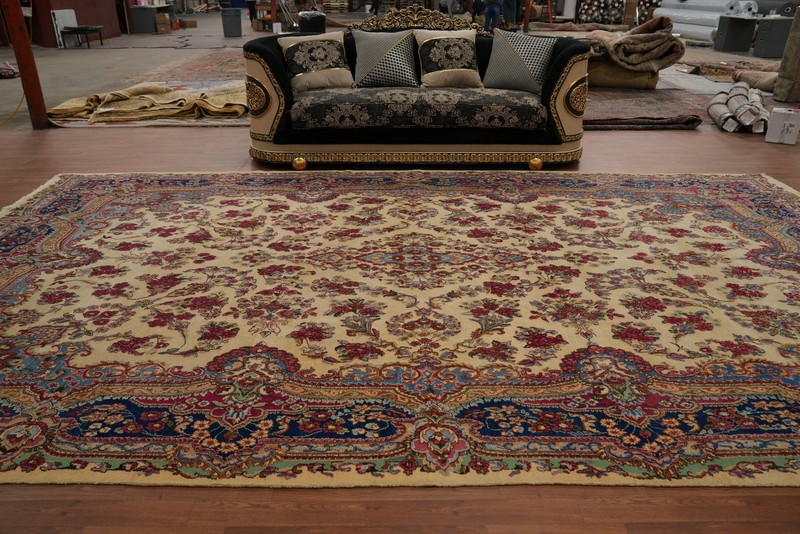 Vegetable Dye Antique Traditional Large Rug 10x16 Ft Over Sized Wool Carpet gallery
