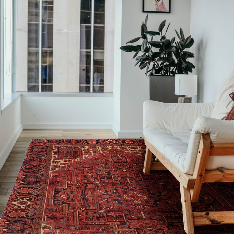 Traditional Vintage Hand-Knotted Area Rug 7'9" x 10'10" Oriental Wool Carpet gallery