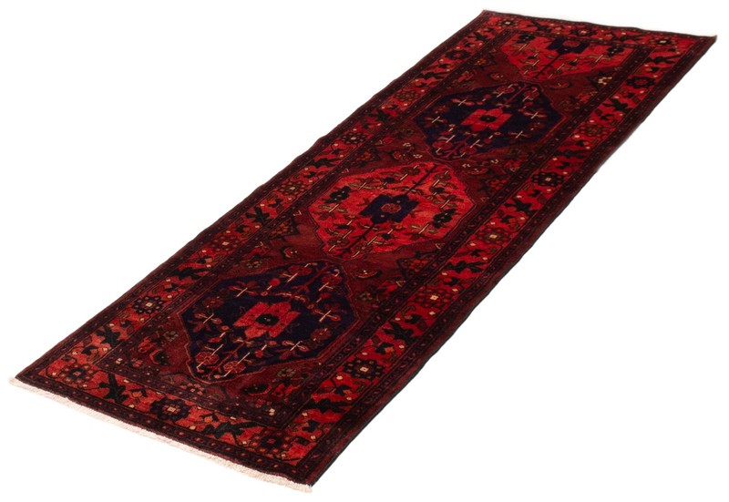 3'6" x 9'4" Vintage Hand-knotted Runner Rug Traditional Oriental Wool Carpet gallery