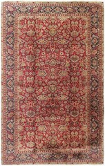 11×19 Exceptional Antique Manchester Wool Traditional Geometric Rug Red c.1890