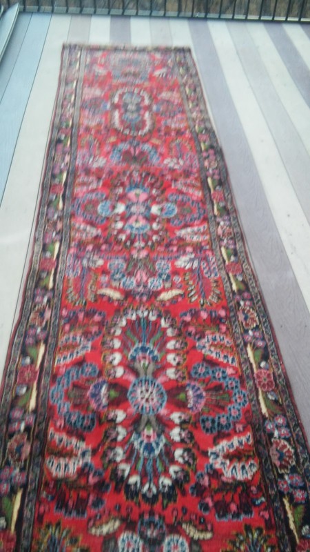 1930'S 100% ALL ORIGINAL FULL PILE PERSSIANE SAROUK LILIHAN ORIENTAL RUNNER RUG gallery