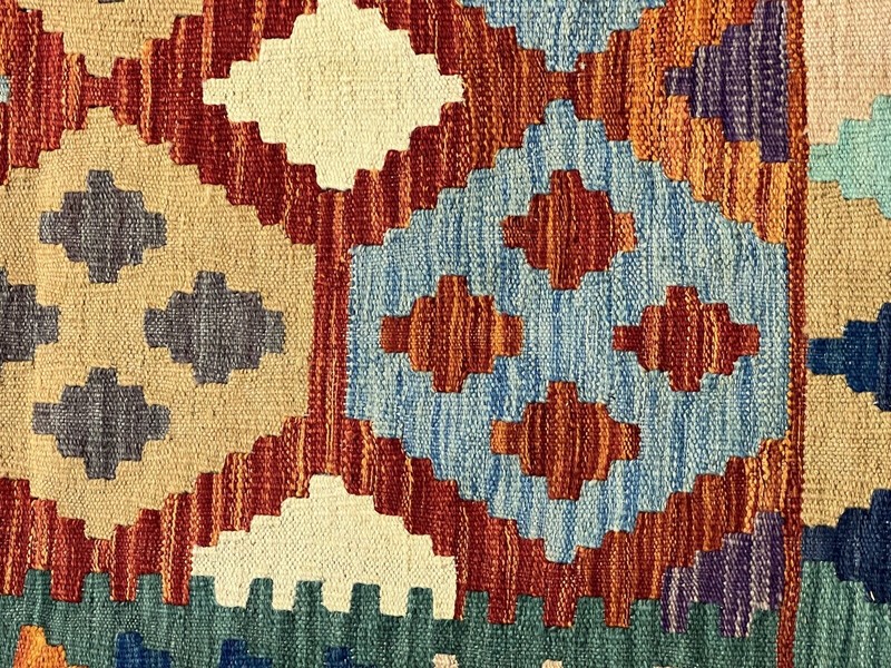 Vintage Kilim Traditional Hand Made Oriental Wool Kilim 5ftx3.2ft 135cmx95cm gallery