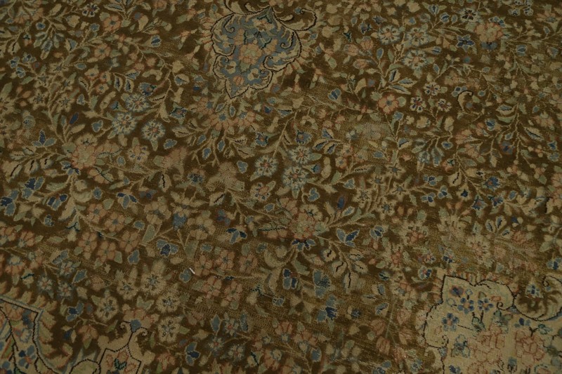 Vegetable Dye Area Rug 10x13 Traditional Hand-knotted Wool Floral Vintage Carpet gallery