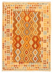 Vintage Hand Woven Area Rug 6’10” x 9’7″ Traditional Wool Oriental Carpet