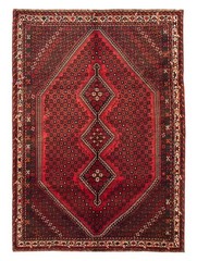 Vintage Hand-Knotted Area Rug 6’8″ x 9’5″ Traditional Oriental Wool Carpet