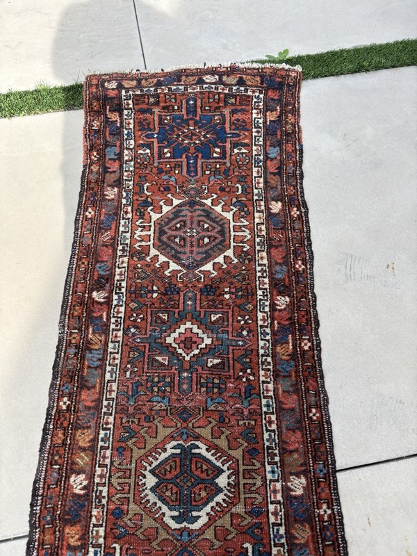 8.6 by 2.2 Turn Of Century Karajeh Runner Hard To Find $475 gallery