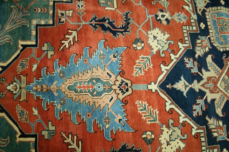 A Vintage Palatial 14' x 19' Serapi Azari Rug gallery