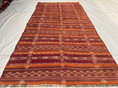 COLLECTORS ITEM 9 X 4.5 ft Antique Maldari Beluch Nomad Full Embroidery Sistan R