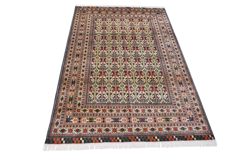 6x9ft Handmade Silver like Color Afghan Rug, Turkish Style, Wool, R118 gallery