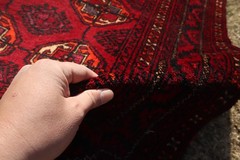 210 X 110 Vintage Stunning Natural Vegetable Dye Afghan Turkoman Morey Bukhara C