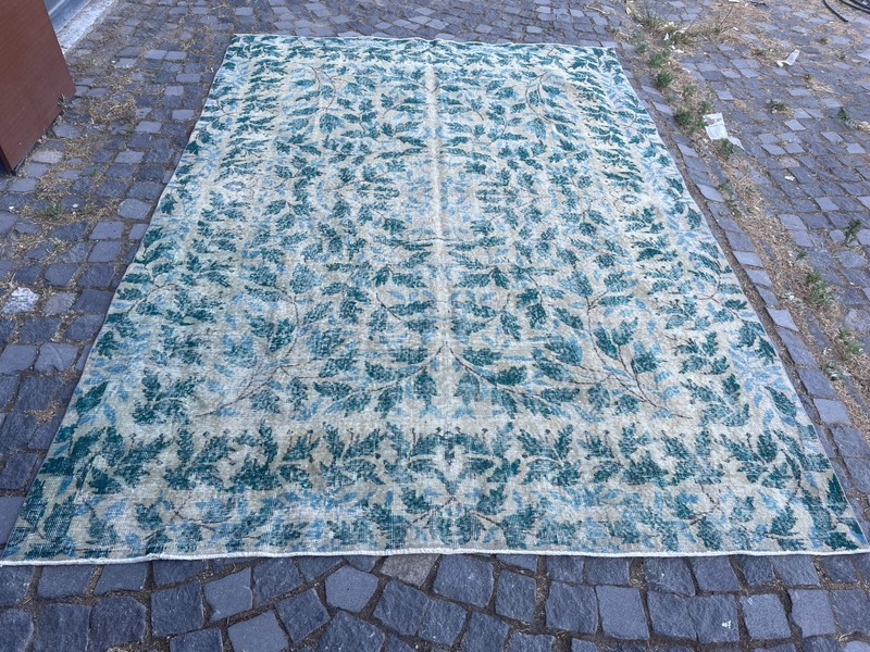 Turkish Vintage Rug, Handmade Wool Rug, Bohemian Large Rug, 6,8 x 9,8 ft gallery