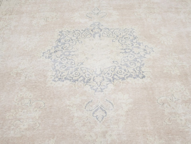 10X13 Vintage Antique Muted Floral Distressed Oriental Rug Wool Carpet 9'7X12'8 gallery