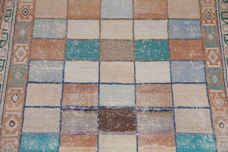 Antique Gabbeh Checked Traditional Area Rug 5x8 Wool Hand-knotted Foyer Carpet gallery