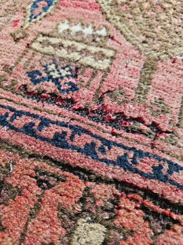 Vintage Afghan Rug. Hand Woven. 1976. Some Damage. 1005 gallery