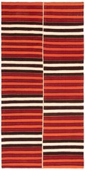 Vintage Hand Woven Area Rug 5’7″ x 11’2″ Traditional Wool Oriental Carpet