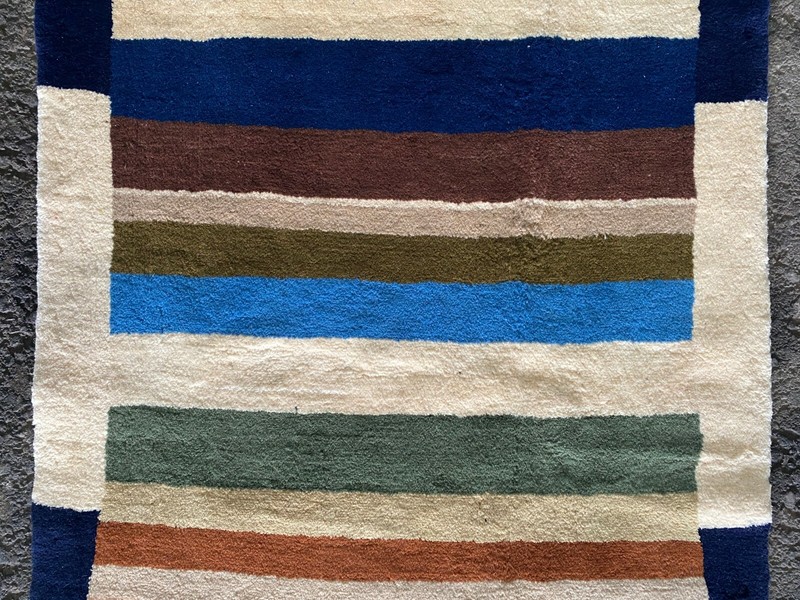 FINE WOOL GABBEH RUG HAND MADE THICK EASTERN WOOL CARPET CLEAN 5'1" X 2'10 gallery