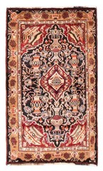Vintage Hand-Knotted Area Rug 3’10” x 6’9″ Traditional Wool Carpet
