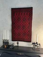 Old woolen wall panel wall decoration woven rug small rug double face rug