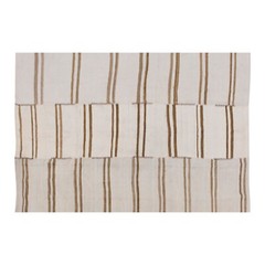 Vintage Minimal Kilim Rug,Striped Kilim Rug,Turkish Kilim Rug, 5’11 x 7’7 ft