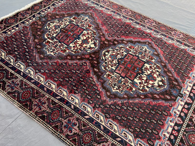 5.5x7.3 ft Antique Hand Knotted Rug – Turkish Inspired Caucasian Tribal Carpet gallery