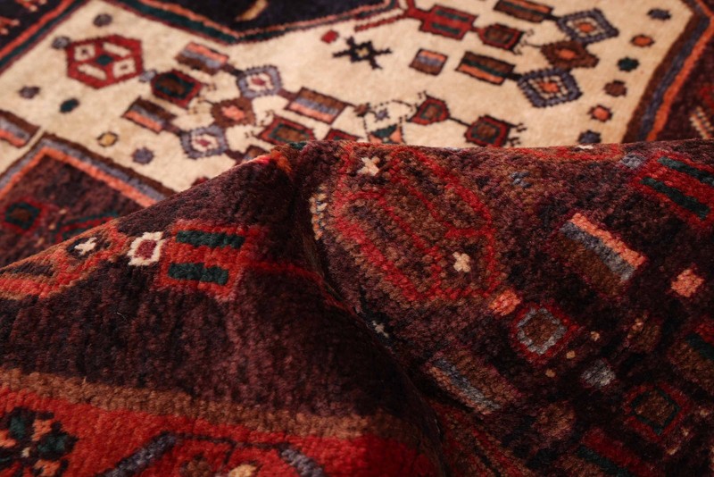 Vintage Hand-Knotted Area Rug 4'11" x 9'2" Traditional Wool Carpet gallery