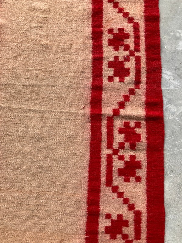 Vintage Traditional Handmade Beautiful Turkish Kilim Floor Rug Carpet 149x75 cm gallery