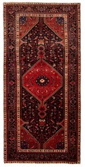 Vintage 5’2″ x 10’7″ Traditional Hand Knotted Vegetable Dye Wool Area Rug